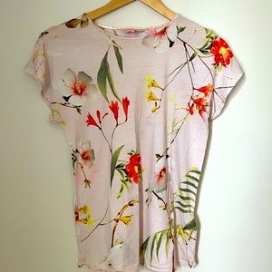 Ted Baker floral T-Shirt, Size 1
